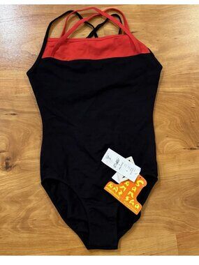 Sansha Lycra Leotard Womens Size 6 Strappy Crisscross Back Ballet D1513C